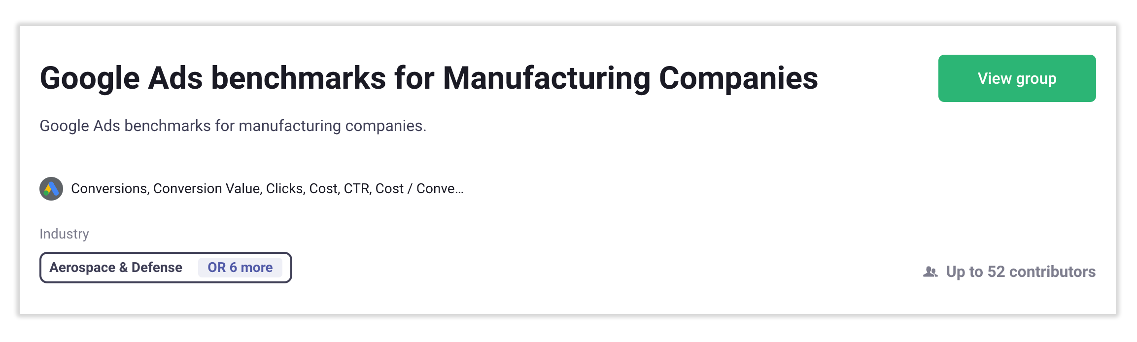 Manufacturing Marketing Industry Benchmarks 2023